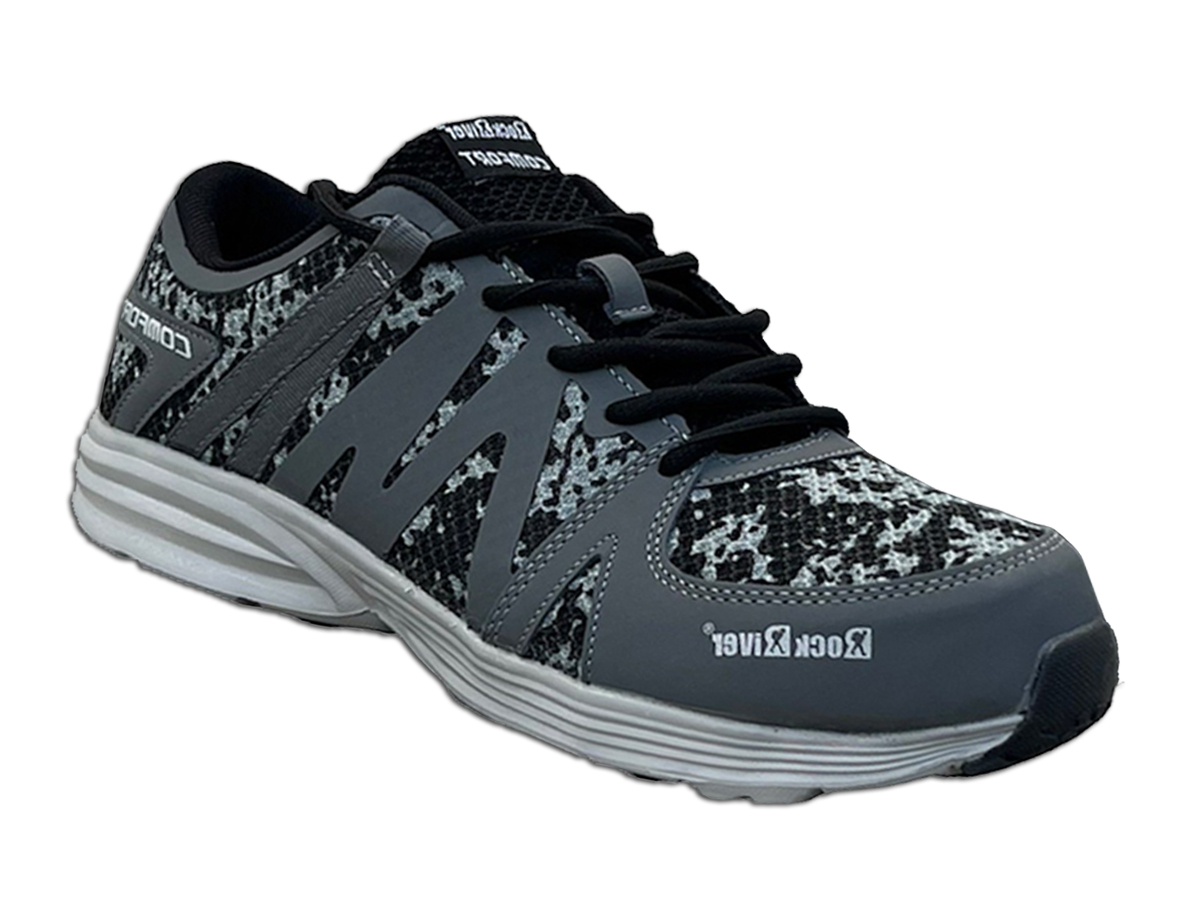 รองเท้าเซฟตี้ผ้าใบ หัว composite Rock River 9009 (grey color) 